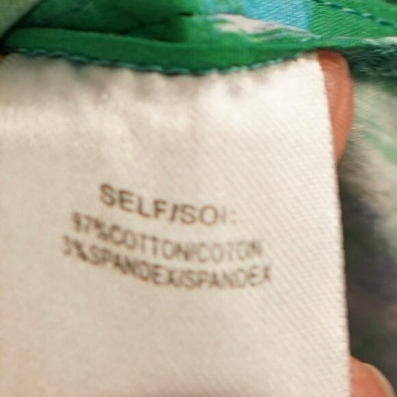 Tanya Taylor Augustine Front Button Mini Dress Flamingo Green Womens Size 20 - Picture 8 of 9